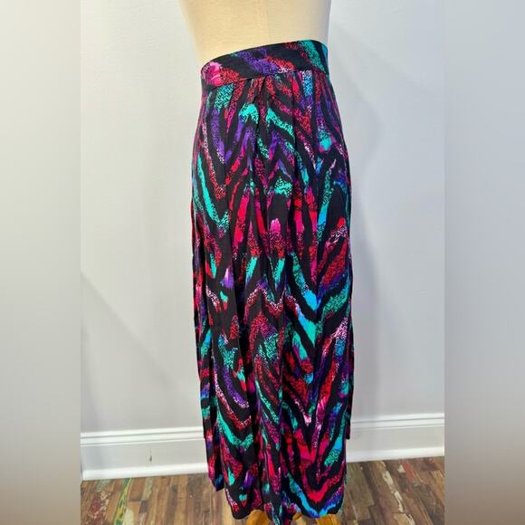 Vintage retro 80’s print skirt by Sophisticates - Picture 5 of 6